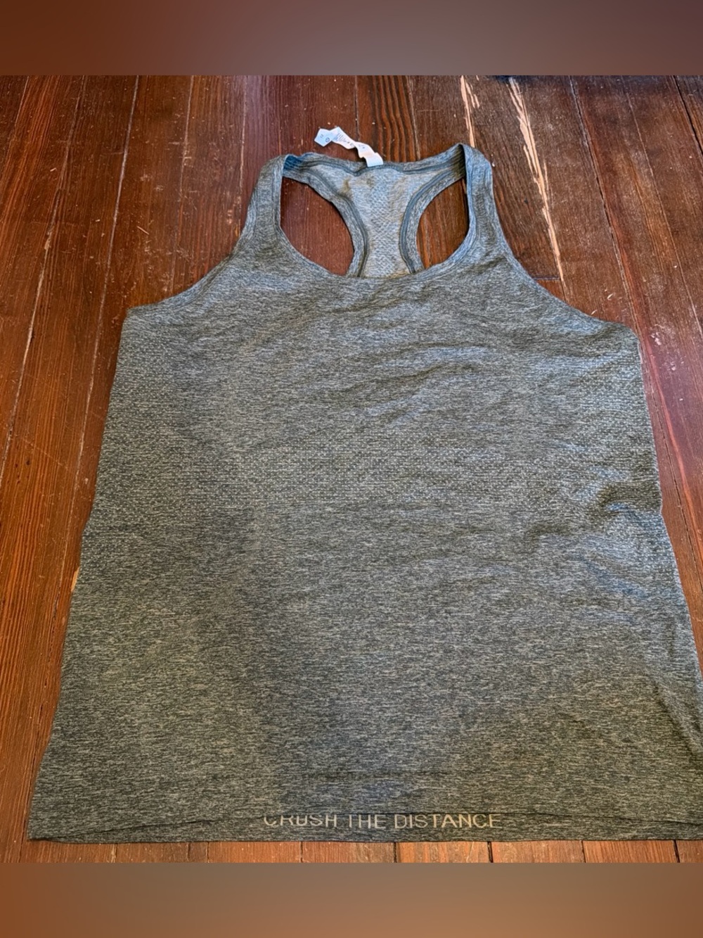 lululemon athletica Heather Gray Racerback Tank - Gray